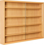 Inter Link kollektsiooni vitriin rippuv vitriin seinariiul klaasist vitriin seinavitriin rippuv vitriin MDF p&ouml;&ouml;ki replica BxKxS: 80 x 60 x 9,50 cm