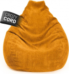 Lumaland Gaming Bean Bag XXL Corduroy, m&auml;ngutool t&auml;iskasvanutele ja teismelistele, mugav Bean Bag, 135 x 100 cm, mustikakollane