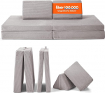 Funzy Play Diivan lastele - originaal loominguliseks m&auml;nguks, modulaarne m&auml;ngusohver, pestav kate, vastupidav ja vastupidav, T&Uuml;V ja &Ouml;ko-Tex 100 sertifitseeritud, Cord Koala Hall