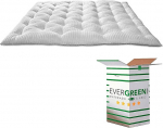 EvergreenWeb - Viskoelastiline v&otilde;i lateksist madratsi pealisplaat 7 cm k&otilde;rge madratsi ja ortopeediline visko pealisplaat koos m&auml;luvahuflokkide polstriga h&uuml;poallergeenne madratsikaitsja pehme ja mugav