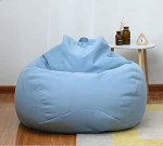 S / M / L Laisk diivanikate toolid ilma t&auml;iteaineta Linane kangas Lounger Seat Bean Bag Pouff Puff Diivan Tatami elutoa m&ouml;&ouml;bli kate