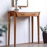 BXKF Konsolentisch Schmal aus Massivholz, 35 cm Breite Beistelltisch Im Landhausstil mit Schublade, Sofatisch f&uuml;r Hinter Das Sofa, Wohnzimmer und Flur(80 * 35 * 85cm/31 * 14 * 33in)