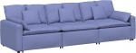 vidaXL moodul diivan koos padjaga Denim Blue moodul diivan kangas Kohandatav diivan Kaasaegne diivan Perekonnas&otilde;bralik diivan &Uuml;lisuur diivan