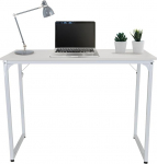 hjh OFFICE Workspace 821000 Kirjutuslaud 100 x 50 cm Valge arvutilaua PC laud Maksimaalne koormus 200 kg Vastupidav ja kergesti puhastatav