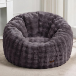 Hobestluk Bean Bag tugitool, suurem&otilde;&otilde;tmeline Bean Bag tool t&auml;iskasvanutele, Doughnut kuju, suur Bean Bag ruumilise disainiga elutuppa, magamistuppa v&otilde;i lugemisnurka (Bubble Dark Grey)