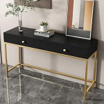 Konsoollaud, Farmwood sissep&auml;&auml;sulaud koos hoiuruumiga Kitsas konsoollaud Sissep&auml;&auml;sulaud Unikaalne sissep&auml;&auml;sulaud (MUSTA, 80cm)