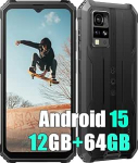 Blackview BV4800SE Android 15 V&auml;litingimustes kasutatav mobiiltelefon ilma lepinguta, 12GB + 64GB/2TB, 6,56-tolline HD+ v&auml;litingimustes kasutatav nutitelefon, 16MP, 5100mAh, IP68 veekindel ehitusplatsil kasutatav mobiiltelefon, 4G LTE, 5G Wifi