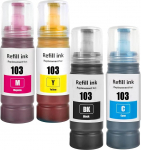 LAIPENG 103 tindid &uuml;hilduvad Epson 103-ga L1110 L1200 L1210 L1250 L3100 L3101 L3110 L3111 L3116 L3150 L3151 L3156 L3160 L322 000 L3 250 L3251 L3256 L3260 L3266 Printer 4 Multipack (BK/C/M/Y)