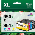 950XL 951XL &Uuml;hildub HP 950 XL 951 XL Multipack printerikassettidega HP Officejet Pro 8600 padrunitele 8620 8610 8100 8615 8625 8630 8640 8660 276dw 251dw (mustad ts&uuml;aane-magenta-kollased).