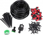 Kalalary 15 m Irrigation System, Irrigation Kit, Micro Drip System, Irrigation Mist Cooling System, Stained Equipment, Garden Watering for Landscape, Flower Bed