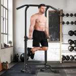 AuraCraft Power Tower, vabalt seisev, Dip Station, Pull Up Bar, Multifunktsionaalne t&otilde;mbetorn, reguleeritav k&otilde;rgus 165 - 210 cm ulatuses.