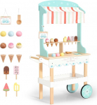 PairPear puidust j&auml;&auml;tisevanker lastele rollim&auml;ngu toidupood J&auml;&auml;tisauto 2 in 1 puidust m&auml;nguasja toiduvanker M&auml;nguk&ouml;&ouml;k v&auml;ikelastele kingitus poistele ja t&uuml;drukutele alates 3 aastat puidust j&auml;&auml;tisek&auml;ru