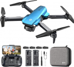 Holy Stone HS290 kokkupandav droon 1080P kaameraga algajatele, RC droon FPV &uuml;lekandega, pikk lennuaeg, rakenduse juhtimine, optiline vool, komplekt, m&auml;nguasja kingitus lastele, sinine