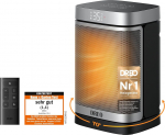 Dreo Heizl&uuml;fter Energiesparend Leise, 1500W Heizung Elektrisch mit Fernbedienung, 70&deg; Oszillierend Elektroheizung, 12-Std-Timer, 3 Modus 3 Geschwindigkeit, PTC Keramik Heizl&uuml;fter Klein, Atom One