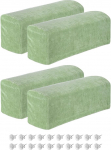 sourcing map Stretch Armrest Covers Chenille Soft Armchair Slipcovers Couch Recliner Armrest Cover with Swivel Pins for Chair Sofa Green 4 Pack