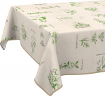 Tablecloth Made of Fabric, Textile, Washable, Table Linen, Cotton Polyester, Aromatic Organic, 100 x 140 cm, Indoor/Outdoor Tablecloth
