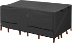 Porch Shield Patio Table Cover Waterproof Dining Table and Chair Cover Rectangle Black 96" x 48"