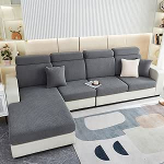HUHJYUGE Corner Diivan Diivan Cover, Diivan Throw L Shape Corner Couch 1 Seater, Stretch Non-Slip Diivan Cover elastsete rihmadega, Cut Couch Chaise Lounge Cover, m&ouml;&ouml;bli kaitsekate (F 6)