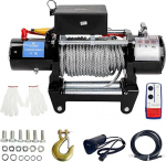 Elektriline vints 12 V, 12000 lbs / 5443 kg mootorivintsi kaablirullik, elektriline vints 230 V raadiokaugjuhtimine, 9 mm teraskaabel, &uuml;hildub ATV, maasturi, paadi pickupiga