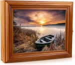 Puidust v&otilde;tmekapp, seinakapp koos v&otilde;tmehoidjaga, seinakorraldus v&otilde;tmete hoidmiseks, v&otilde;tmekapp, vintage v&auml;limus, puidust v&otilde;tmekapp