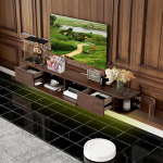 TV kapp Lowboard riputades LED, TV kapp valmistatud t&auml;ispuidust seina elutuba, restoran, magamistuba, hotell p&auml;hkel ja valgus, 160 x 30 x 20 cm, 63 tolli