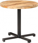 vidaXL Rough Mango Wood Bistro Table Baarilaud Baarilaud K&ouml;&ouml;gilaud S&ouml;&ouml;gilaud Baar Counter Table Lounge Table Baar &uuml;mmargune l&auml;bim&otilde;&otilde;t 80 x 75 cm
