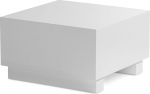 FineBuy Monobloc kohvilaud 60 x 60 x 35 cm valge k&otilde;rgl&auml;ikega elutoa laud Cube Square Design diivanilaud Lounge kohvilaud Cube kuju