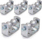 Highcraft ISD-IE03-5 torukujuline ratastooli kuumtsingitud terasest 3" tugi 5 kroomi 3" pakett