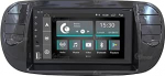 Autoraadio Fiat 500 Pre-restyling Kiilto must interj&ouml;&ouml;r (2007-2015) Android GPS Bluetooth WiFi USB DAB+ puuteekraaniga 6.2" 8core Carplay Android Auto