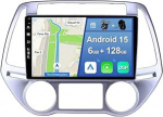 [6GB + 128GB] Android 15 autoraadio Hyundai I20 2008-2011 [Integreeritud CarPlay/Android Car/DSP/GPS]-9-tolline IPS-ekraan DAB/peeglilink/Bluetooth 5.0/360 kaamera