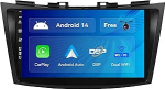 SXAUTO Android 14 IPS autoraadio sobib Suzuki Swift/Ertigale (2011-2017) - Sisseehitatud Carplay/Android Auto - Tagurduskaamera tasuta - 2G + 32G - Juhtrattajuhtimine DAB Fast Boot WiFi - 2 DIN 9