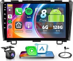 6G+128G 8 Core Wireless Carplay Android autoraadio Honda CRV CR-V 3 2007-2011 9-tollise tuumscreeniga autoraadio koos traadita Android auto navigatsiooniga GPS WiFi Bluetooth FM/RDS raadio DSP EQ/SWC/USBga