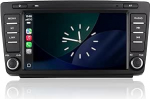 Linux Autoradio Skoda Octavia 2 MK2 Rapid Yeti Roomster Suparab juhtmevaba CarPlay ja Android autoga, 2 teine paat, f&uuml;&uuml;silised nupud, OEM heli, Plug & Play paigaldus