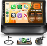 8 Core 6G+128G Android Autoradio f&uuml;r Ford Fiesta 2009-2017 Wireless Carplay Android Auto Navi WiFi 360&deg; Panorama, 9 Zoll Touchscreen Radio mit Mirror Link Bluetooth FM/RDS/DSP EQ/SWC Tagfahrkamera