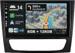 [6G + 128G] IPS 9-tolline Android 14 autoraadio Benz E-klassile W211 C-klassile W219 G-klassile W463 2002-2009 koos Navi Octa Core'iga [Sisseehitatud CarPlay/Android Car/DSP/peegel Link/GPS Navi/360 kaamera