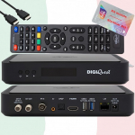 TiVuSat Card 4K UHD + DIGIQuest Q80 Sat Receiver 4K H.265 S2+T2 HEVC Set-Top Box, sertifitseeritud TiVuSat vastuv&otilde;tja koos kaardiga (aktiveeritud), meediam&auml;ngija, WebRadio, USB, HTS HDMI kaabel.