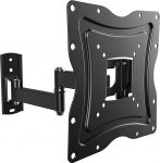 RICOO Monitori kinnitus Tilt Swivel S2322 seinakinnitus Universal LED Curved LCD OLED Flexible Riser Office Adjustable Arm Mounting System 13" - 32" Inch VESA 75x75 200x200 Black