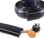 3 meetrit raskekaaluline PVC kaablikanal p&otilde;randakate, p&otilde;randakaabli kaitsja, kaabli kaitsja 3 kanaliga siseruumides ja v&auml;listingimustes kasutamiseks - kaabli&otilde;&otilde;nsus: 2.4cm (W) x 1.0cm (H)