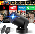 Projektor 1080P koos WiFi ja Bluetoothiga Must