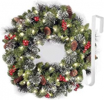 40 cm j&otilde;ulup&auml;rg, advendip&auml;rg, rippuv j&otilde;ulukaunistus, uksep&auml;rg, konks, j&otilde;ulukaunistus koju, kontorisse, j&otilde;ulukaunistus (roheline A)