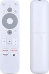 R-C-OHS-C008 Kaugjuhtimispuldi asendaja, mis sobib XGIMI Homatics Stick HD Thomson Android TV Boxile, valge