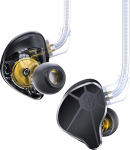 EZ EAR In-Ear Monitor CCZ BC04 HiFi k&otilde;rvaklapid DD & BA Dynamic Drivers Rich Details Kaabel K&otilde;rvaklapid IEM Deep Bass 2 Pin eemaldatava kaabliga telefoni PC muusika m&auml;ngude jaoks (must, ilma mikrofonita)