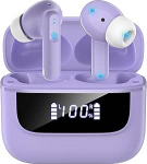Bluetooth k&otilde;rvaklapid k&otilde;rvas, 6 mikrofoni, ENC m&uuml;ravastased, et k&otilde;ned oleksid selgemad, traadita Bluetooth 5.4 HiFi Deep Bass, USB C k&otilde;rvaklapid, 48 tundi, LED, IPX7 veekindlad spordik&otilde;rvaklapid, lillad