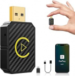 Traadita CarPlay adapter, traadita CarPlay adapter autodele | USB-C/WLAN/Bluetooth adapter - kaabli CarPlay traadita muundamine | Plug & Play | &Uuml;hildub iPhone iOS 10+-ga