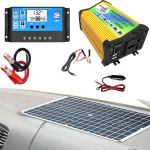 Solar Panel Kit with Inverter - Complete Solar Power System for Motorhomes | Off Network Solar Kit with 3000W Inverter, 30A Solar Charge Controller, Solar Panel for