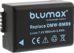 Blumax Battery Replaces DMW-BMB9 / DMW-BMB9E 890mAh Compatible with Panasonic Lumix DMC-FZ40-FZ45-FZ47-FZ48-FZ60-FZ62-FZ70-FZ72-FZ72-FZ100-FZ150