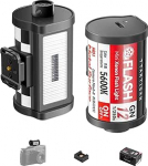 TTARTISAN M01 Retro kaamera v&auml;lk Mini Xenon v&auml;lk GN12 5600K 4 v&otilde;imsuse taset t&uuml;&uuml;p C, mis &uuml;hildub Fuji Nikon Sony Canon Leica kaameratega koos kuuma kingaga.