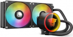 TZMRIT TK1 V&auml;rviline kerge Aio vesijahutusega protsessorijahuti 800-1800RPM PWM ventilaator LGA115X/1200/1700/1366/2011/2066, FM2/FM2+/AM3+/AM4/AM5 (240BK) jaoks