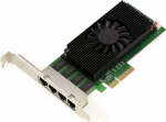 KALEA-INFORMATIQUE PCIe 2.5 x4 LAN Gigabit Ethernet 4 RJ45 pordi kaart Quad Chipset Intel I225 - NIC 10 100 1000 2500 1G 2.5G - k&otilde;rge madala profiiliga