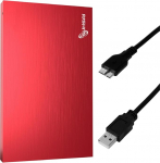 SUHSAI Kaasaskantav v&auml;line k&otilde;vaketas 500GB Pocket Size Backup HDD 2.5" USB 3.0 k&otilde;vaketas, mis &uuml;hildub m&auml;ngude jaoks PC Mac s&uuml;learvuti PS3 PS4 Punane